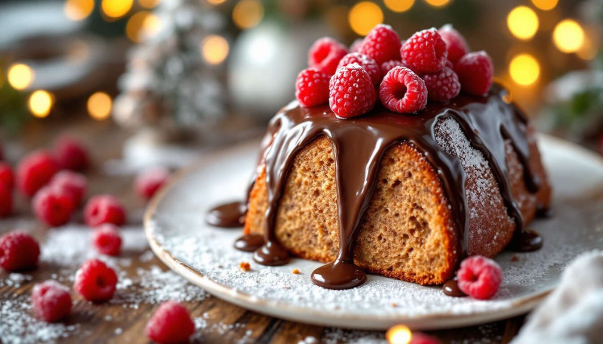 Une bûche de Noël au Nutella et framboises pour les fêtes
