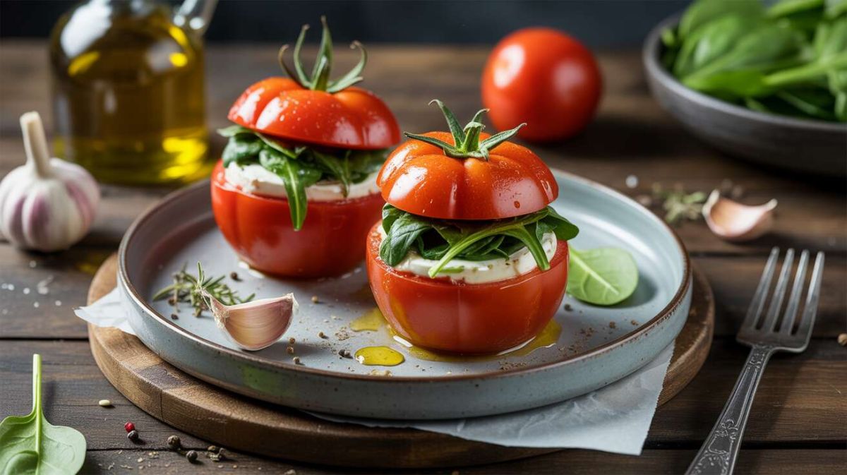 Des tomates farcies légères pour un repas coloré et sain