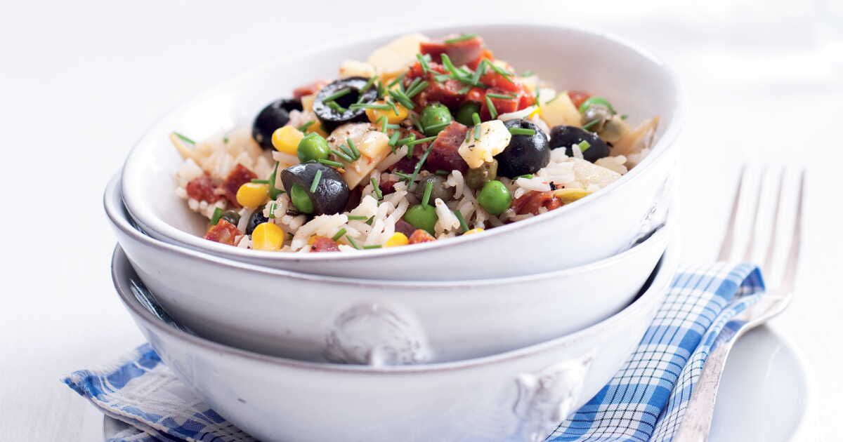 Un délice épicé : le méli-mélo de riz au chorizo revisité