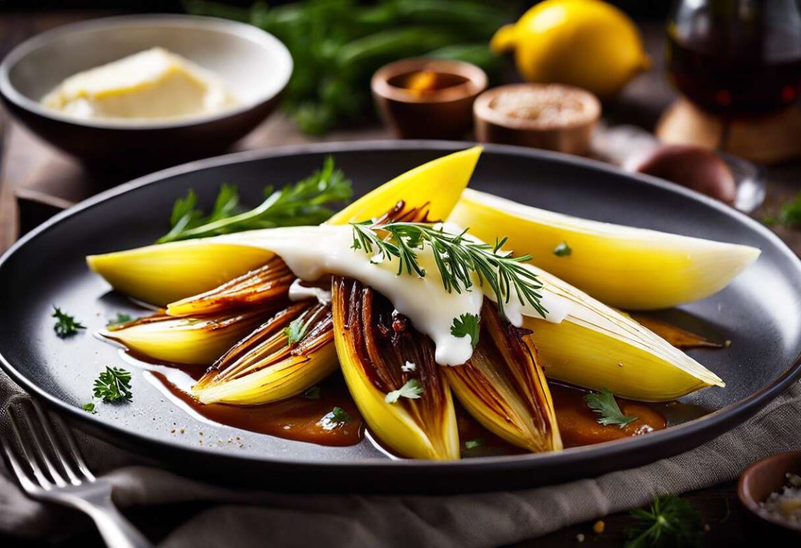 Dégustez une délicieuse recette d'endives braisées caramélisées