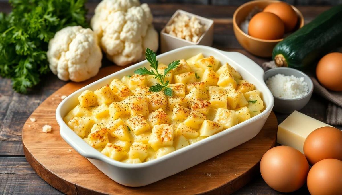 Savourez un gratin de chou-fleur et courgettes : une recette réconfortante