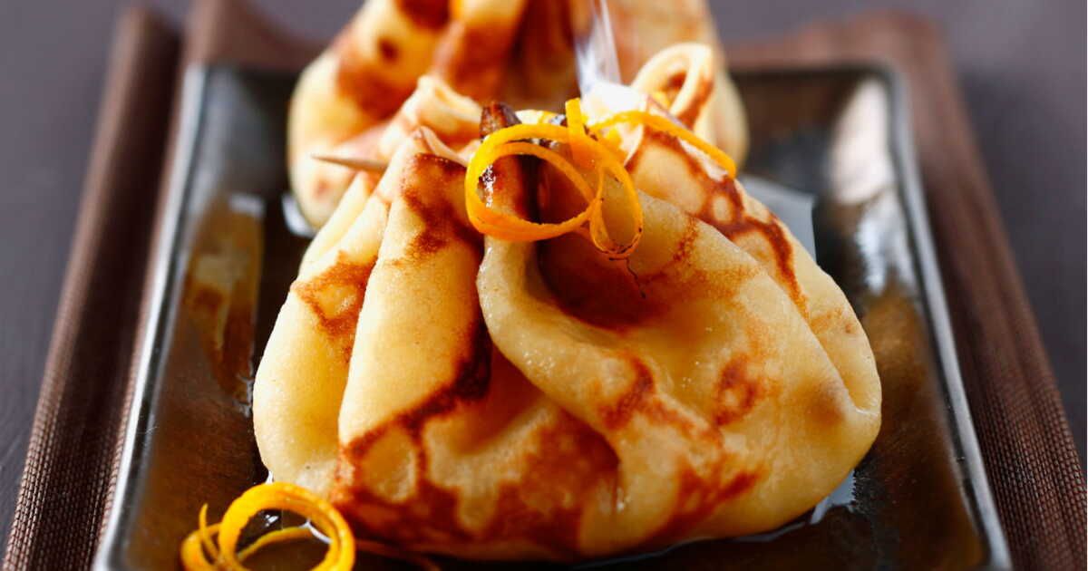 Le délice des crêpes suzette revisitées en aumônières
