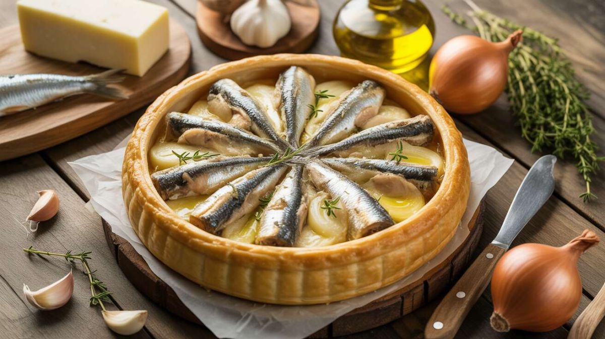 Découvrez la tarte basque aux sardines et fromage de brebis : un délice à savourer