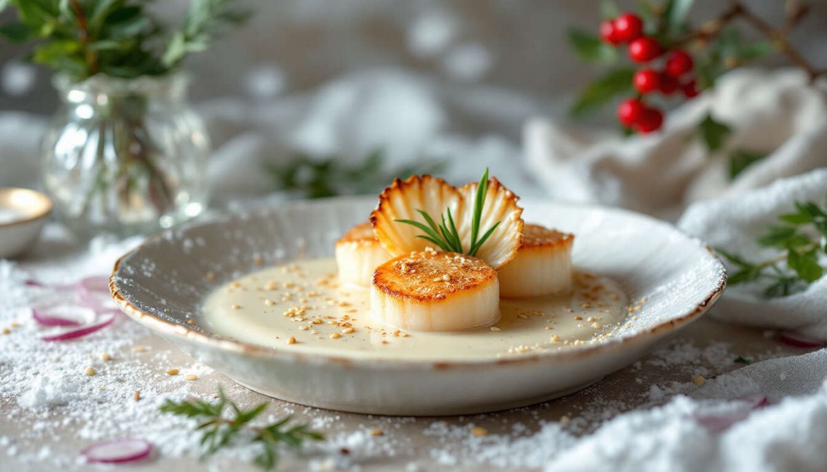 Coquilles Saint-Jacques au Lait de Coco : recette festive