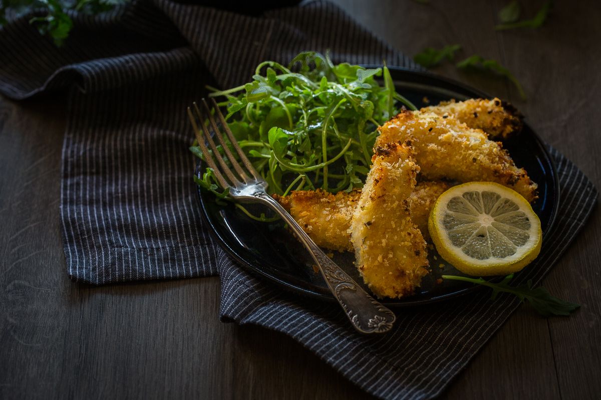 Poulet croustillant au parmesan et citron