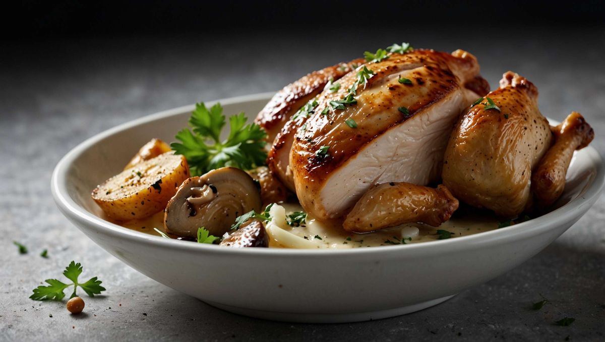 Dégustez une fricassée de poulet express, rapide et savoureuse