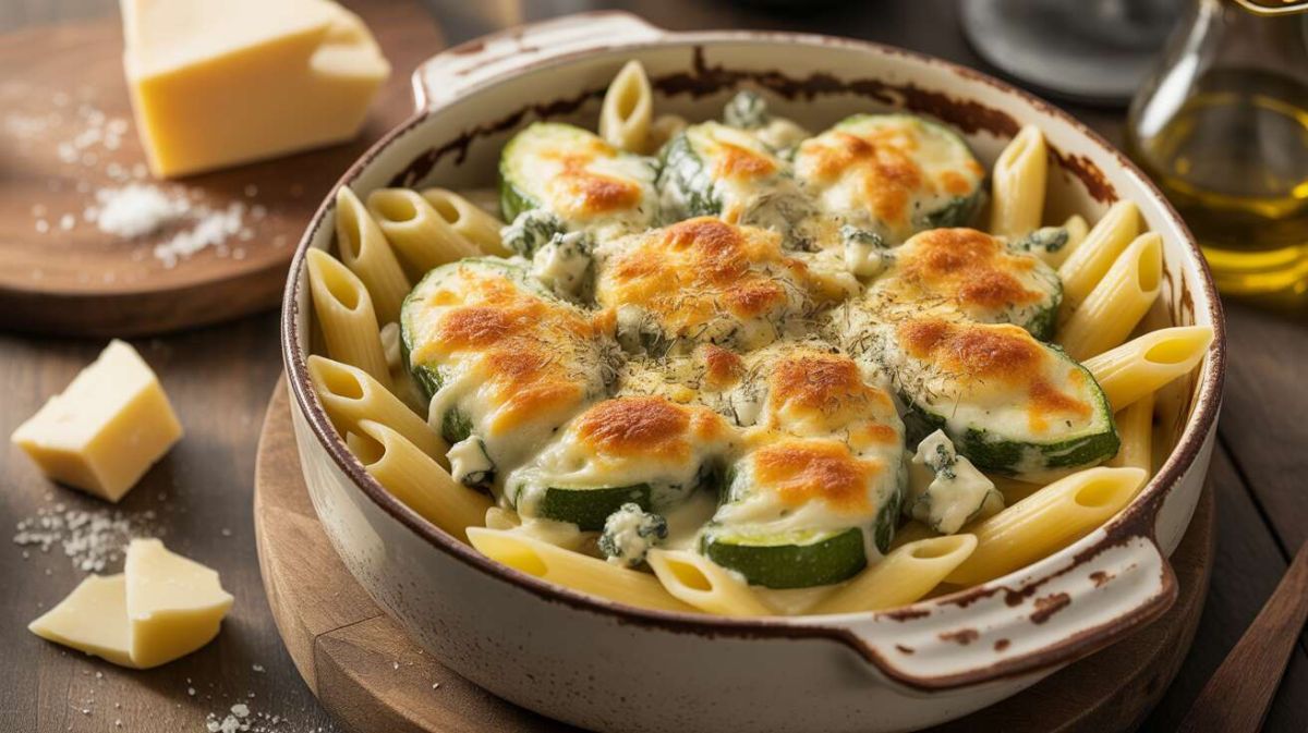 Un gratin de courgettes au bleu qui ravira vos papilles