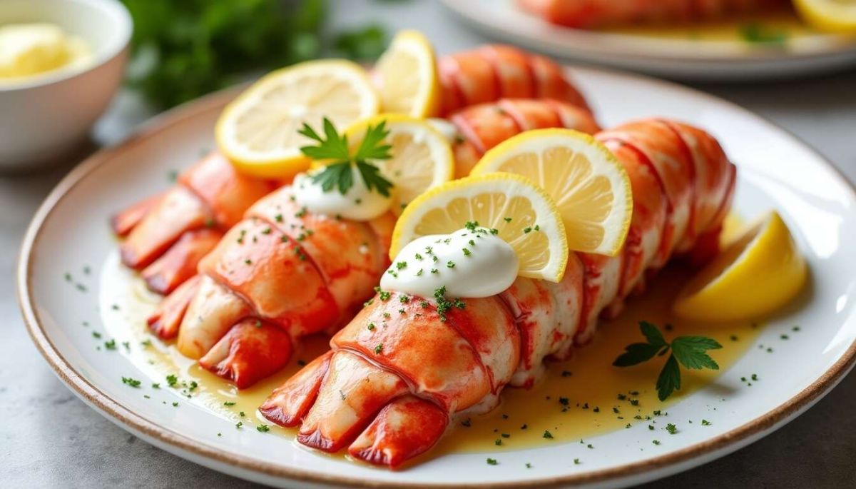 Dégustation raffinée : les queues de homard à la sauce citron
