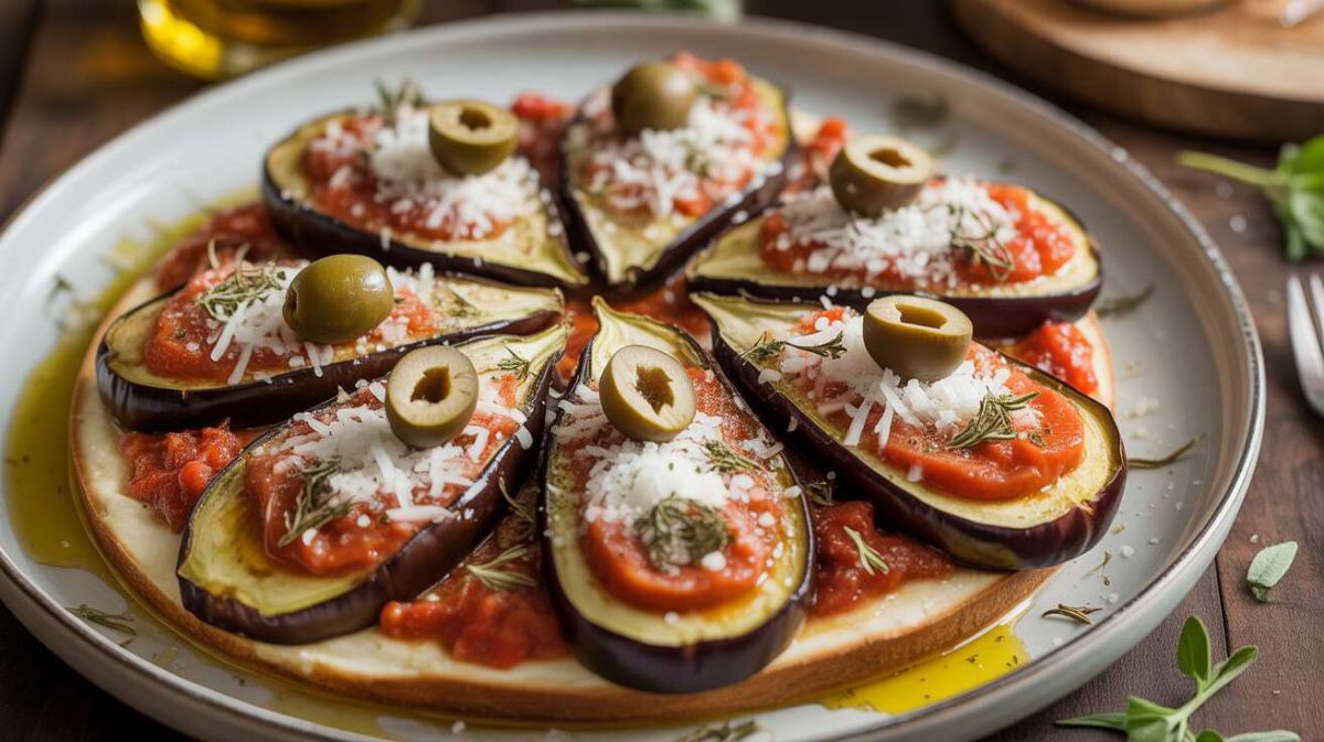 Découvrez la pizza à base d'aubergine qui va réjouir vos papilles