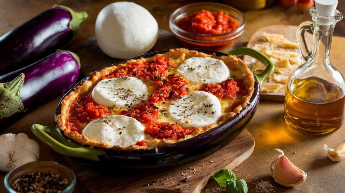 Un gratin d’aubergines à la mozzarella qui fera rayonner vos dîners