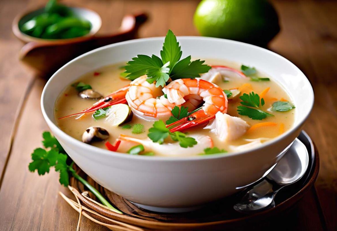 Voyage culinaire en Thaïlande avec cette soupe aux crevettes ou au poulet
