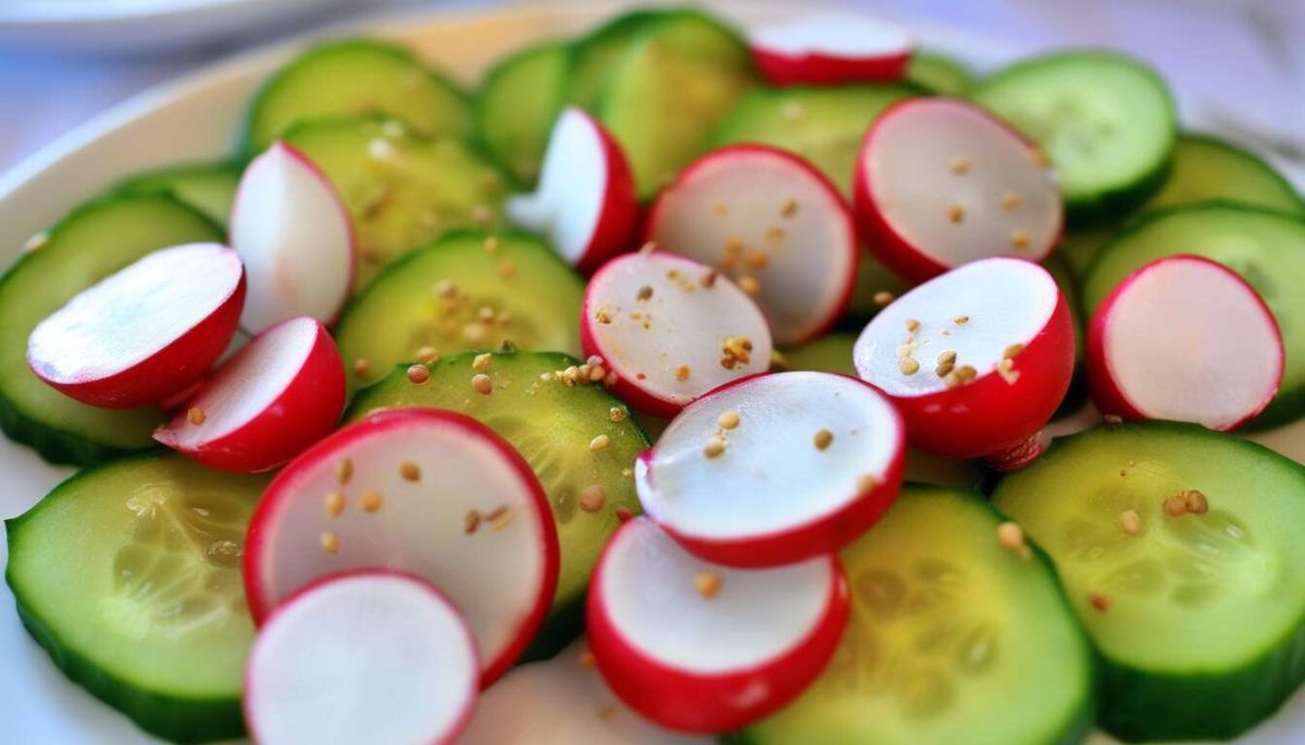 La salade radis et concombre : un goût de printemps à chaque bouchée