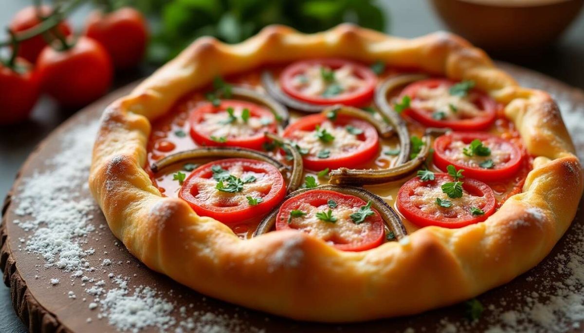 Des saveurs méditerranéennes avec la tarte aux tomates et oignons confits
