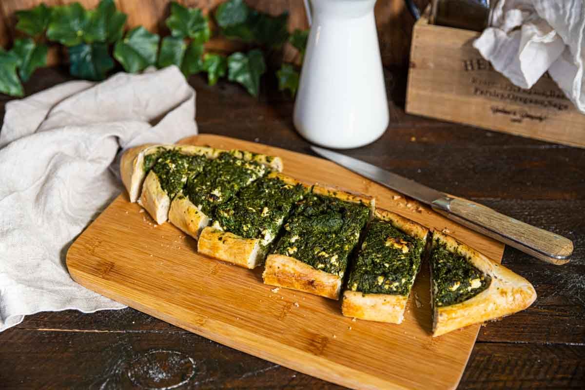 Pide aux épinards et à la feta