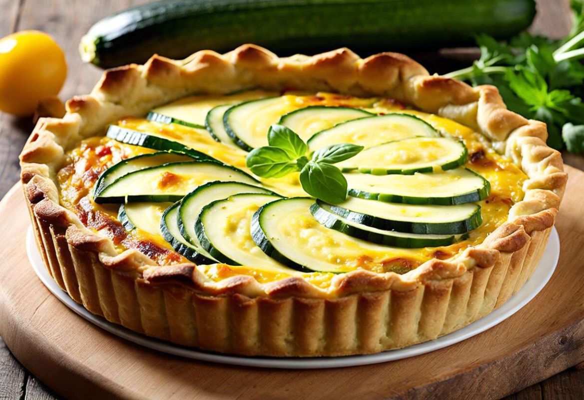 Quiche courgettes et chèvre : une recette simple et savoureuse