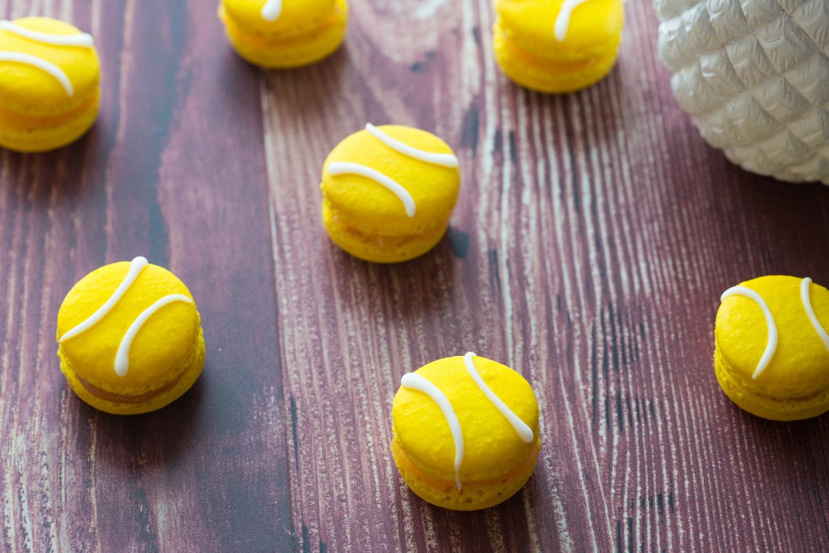 Macarons Balle de Tennis à l'ananas