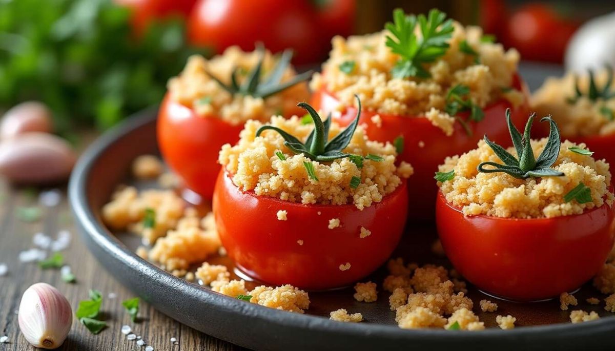 Dégustez des tomates à la provençale au micro-ondes en un clin d'œil