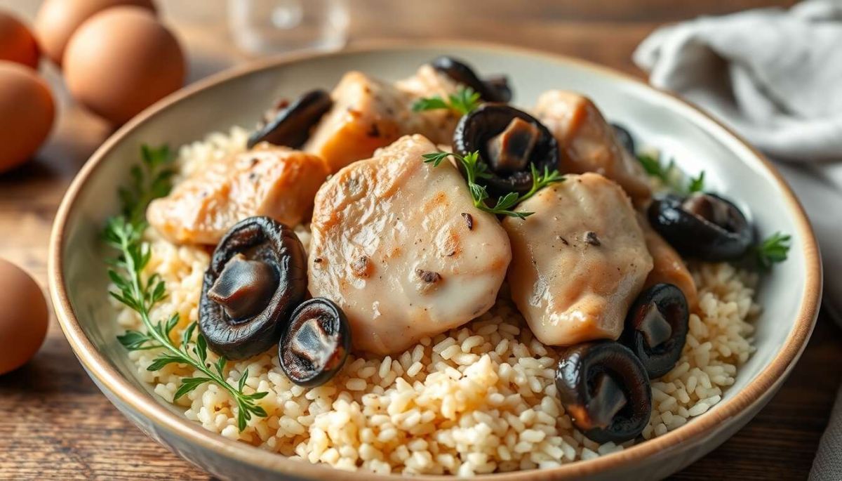 Poulet aux champignons noirs : une recette savoureuse et accessible