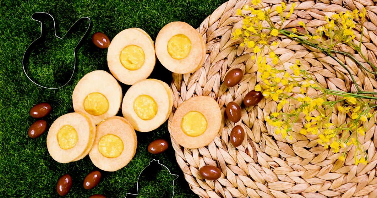 Succombez aux sablés de Pâques à la crème de mangue