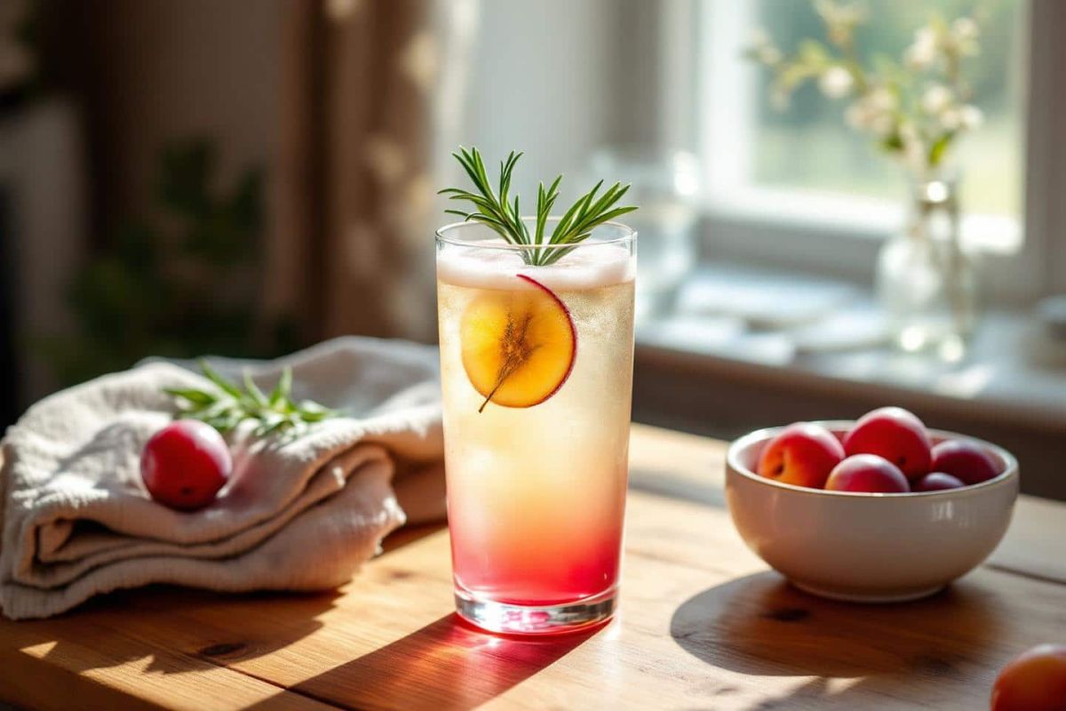 un cocktail estival incontournable : le spritz mirabelle et romarin