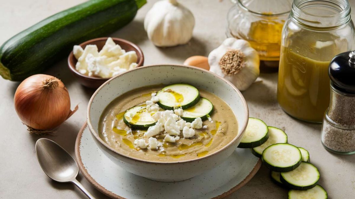 Redécouvrez la soupe de courgettes au fromage frais