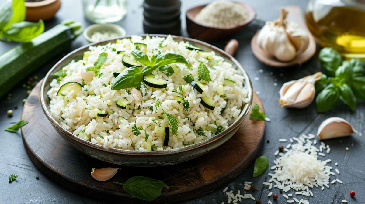 Un délice de riz aux courgettes, simple et savoureux