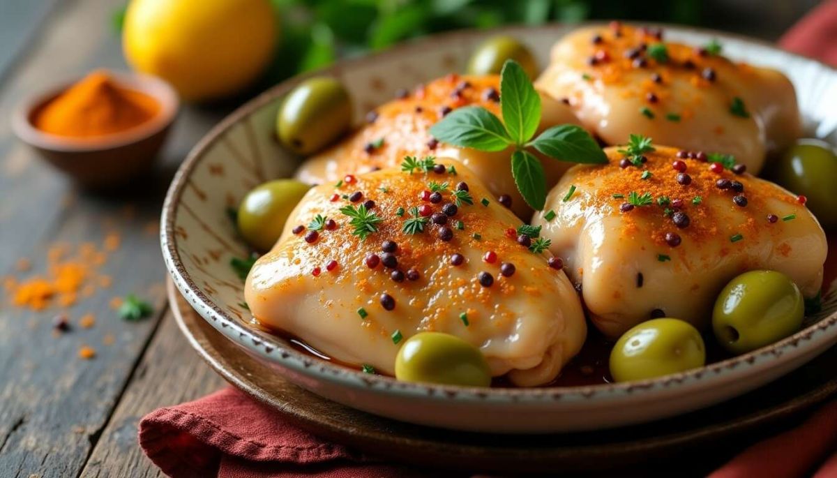 Une recette incontournable : le poulet aux olives à la marocaine