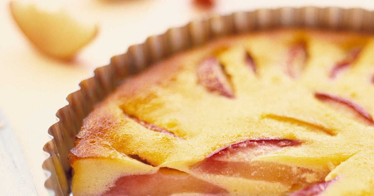 Clafoutis à la pêche de vigne