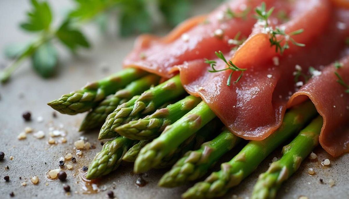 Sublimez vos apéritifs avec des asperges croquantes et viande des Grisons